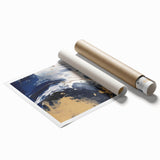 Abstract Navy and Gold Glam Wall Art - Chic Decor for Modern Homes