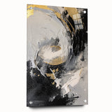 Elegant Black and Gold Abstract Wall Art - Luxury Glam Home Decor