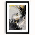 Elegant Black and Gold Abstract Wall Art - Luxury Glam Home Decor