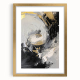 Elegant Black and Gold Abstract Wall Art - Luxury Glam Home Decor