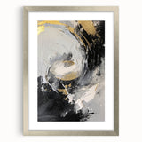 Elegant Black and Gold Abstract Wall Art - Luxury Glam Home Decor