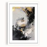 Elegant Black and Gold Abstract Wall Art - Luxury Glam Home Decor