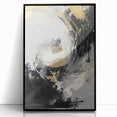 Elegant Black and Gold Abstract Wall Art - Luxury Glam Home Decor