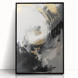 Elegant Black and Gold Abstract Wall Art - Luxury Glam Home Decor