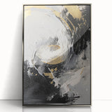 Elegant Black and Gold Abstract Wall Art - Luxury Glam Home Decor