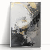 Elegant Black and Gold Abstract Wall Art - Luxury Glam Home Decor