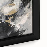 Elegant Black and Gold Abstract Wall Art - Luxury Glam Home Decor