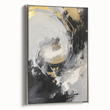 Elegant Black and Gold Abstract Wall Art - Luxury Glam Home Decor