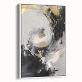 Elegant Black and Gold Abstract Wall Art - Luxury Glam Home Decor