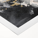 Elegant Black and Gold Abstract Wall Art - Luxury Glam Home Decor