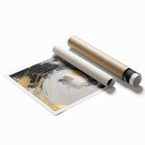 Elegant Black and Gold Abstract Wall Art - Luxury Glam Home Decor