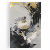 Elegant Black and Gold Abstract Wall Art - Luxury Glam Home Decor