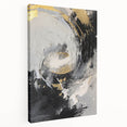 Elegant Black and Gold Abstract Wall Art - Luxury Glam Home Decor