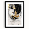 Black and Gold Abstract Wall Art - Modern Glam Decor for Sophisticated Homes