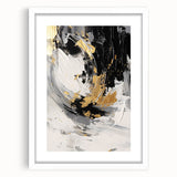 Black and Gold Abstract Wall Art - Modern Glam Decor for Sophisticated Homes