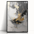 Black and Gold Abstract Wall Art - Modern Glam Decor for Sophisticated Homes