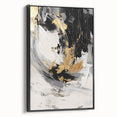 Black and Gold Abstract Wall Art - Modern Glam Decor for Sophisticated Homes
