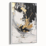Black and Gold Abstract Wall Art - Modern Glam Decor for Sophisticated Homes