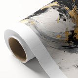 Black and Gold Abstract Wall Art - Modern Glam Decor for Sophisticated Homes