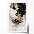 Black and Gold Abstract Wall Art - Modern Glam Decor for Sophisticated Homes