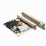 Black and Gold Abstract Wall Art - Modern Glam Decor for Sophisticated Homes