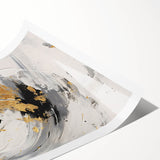 Black and Gold Abstract Wall Art - Modern Glam Decor for Sophisticated Homes