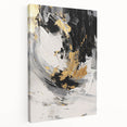 Black and Gold Abstract Wall Art - Modern Glam Decor for Sophisticated Homes