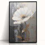Elegant Floral Glam Wall Art - Chic Black and Gold Decor for Interiors