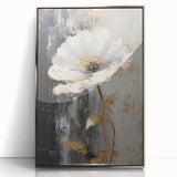 Elegant Floral Glam Wall Art - Chic Black and Gold Decor for Interiors