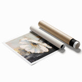 Elegant Floral Glam Wall Art - Chic Black and Gold Decor for Interiors