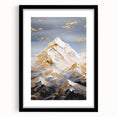 Luxury Mountain Glam Wall Art - Gold and White Decor for Elegant Homes