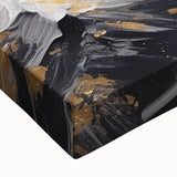 Luxury Mountain Glam Wall Art - Gold and White Decor for Elegant Homes