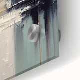 Modern Abstract Glam Wall Art - Chic Gray, Black, and Orange Decor