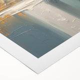 Modern Abstract Glam Wall Art - Chic Gray, Black, and Orange Decor