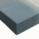 Modern Abstract Glam Wall Art - Chic Gray, Black, and Orange Decor