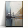 Chic Modern Abstract Wall Art - Glamorous Black, White, and Orange Decor