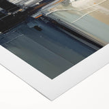 Chic Modern Abstract Wall Art - Glamorous Black, White, and Orange Decor