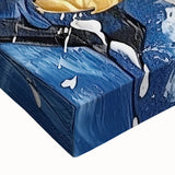 Abstract Gold and Navy Blue Modern Textured Canvas Wall Art