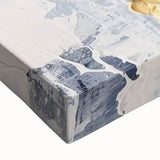 Abstract Navy and Gold Textured Canvas Art - Luxe Modern Wall Decor