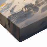 Golden Radiance Mountain Canvas Art – Snow-Capped Peak in Glowing Sunset