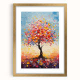 Vibrant Glam Tree Wall Art – Luxury Home Décor for Modern Glam Interiors