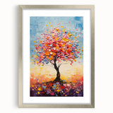 Vibrant Glam Tree Wall Art – Luxury Home Décor for Modern Glam Interiors