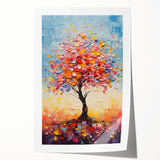 Vibrant Glam Tree Wall Art – Luxury Home Décor for Modern Glam Interiors