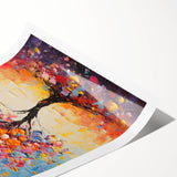 Vibrant Glam Tree Wall Art – Luxury Home Décor for Modern Glam Interiors