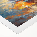 Radiant Sunset Sailing – Golden Horizon Canvas Art with Sailboat