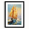 Majestic Voyage – Textured Sailboat Canvas Art for Dynamic Spaces