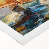 Majestic Voyage – Textured Sailboat Canvas Art for Dynamic Spaces