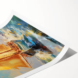 Majestic Voyage – Textured Sailboat Canvas Art for Dynamic Spaces