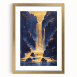 Bold Waterfall Glam Wall Art - Luxury Metallic and Chic Decor