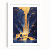 Bold Waterfall Glam Wall Art - Luxury Metallic and Chic Decor